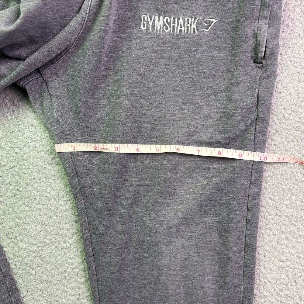 GymShark Crest Sweatpants Mens XL Gray Joggers Fleece Tapered Gym Activewear - Picture 6 of 9